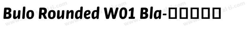 Bulo Rounded W01 Bla字体转换